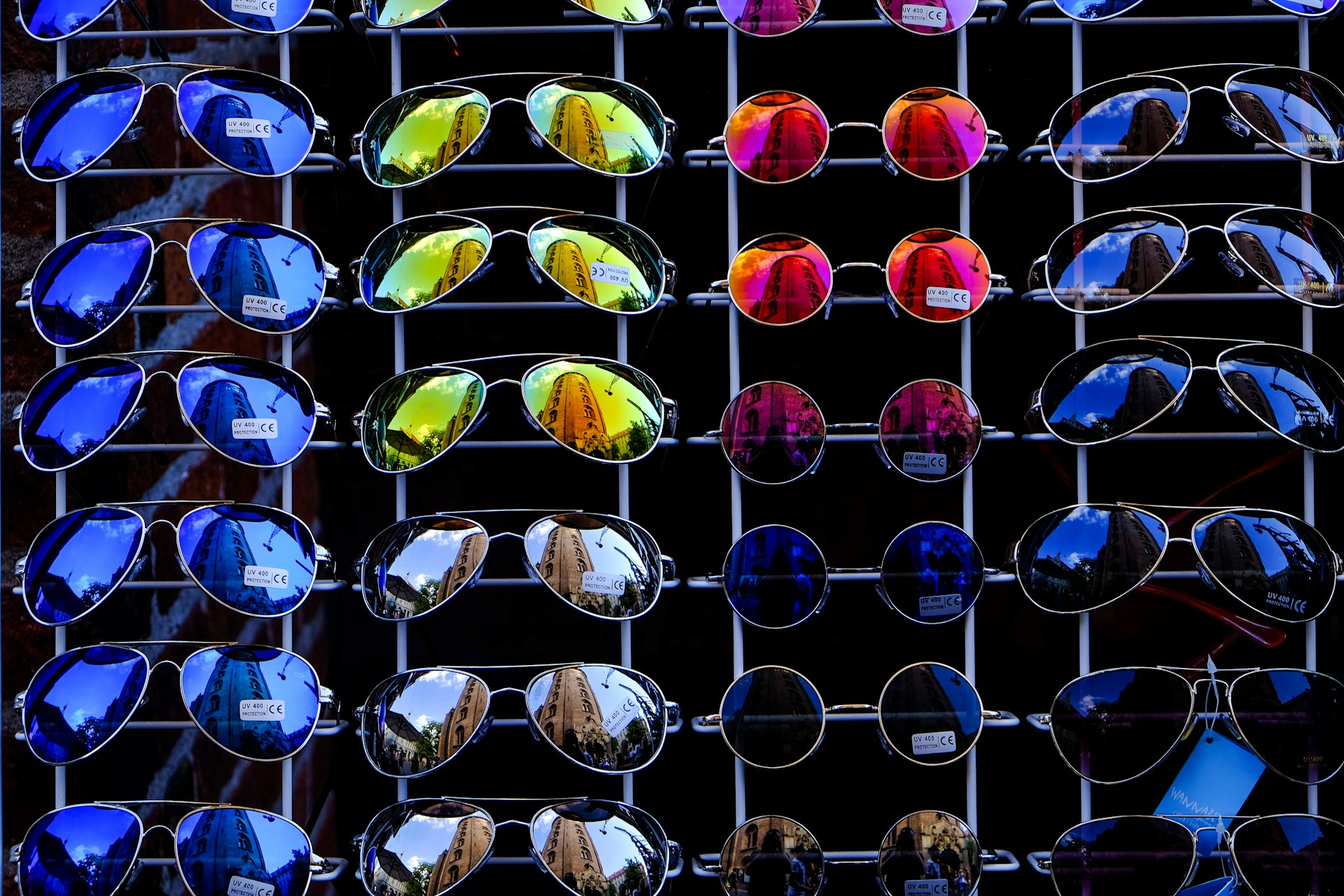 photo of assorted-color-and-design sunglasses lot