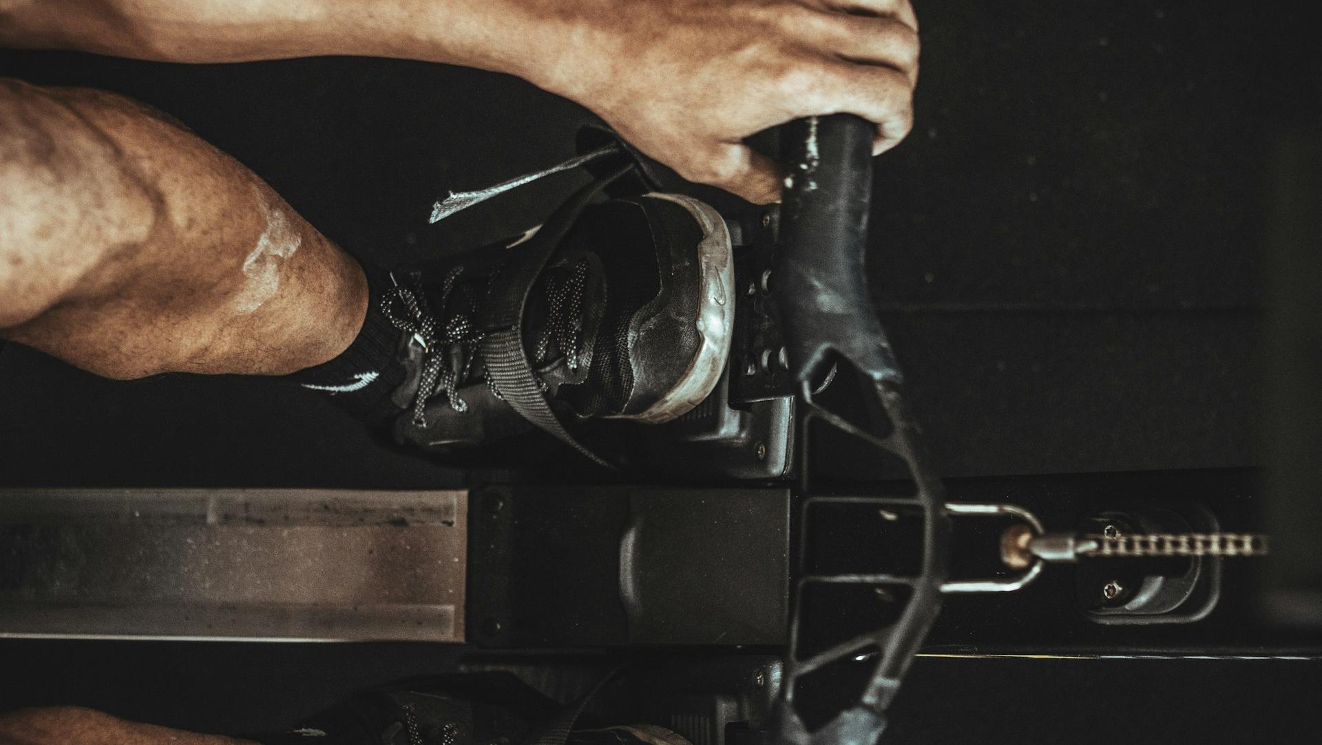 person riding on bike